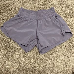 purple lululemon shorts